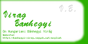 virag banhegyi business card